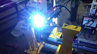 Pipe To Flange Welding  Automatic Circular Welding  Robologic [upl. by Novoj112]