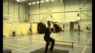 Power Clean and Jerk 135 Kg 300 Lbs  76 Kg [upl. by Nicholl]