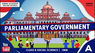 Understanding Parliamentary Government How Democracy Works  Class 8 CBSE Annai Academy [upl. by Elysha]