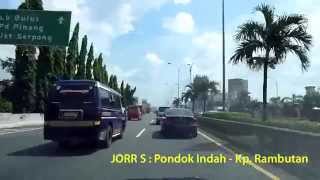 JRT 038 Tol Jagorawi  Soekarno Hatta Int Airport via JORR [upl. by Fionnula]