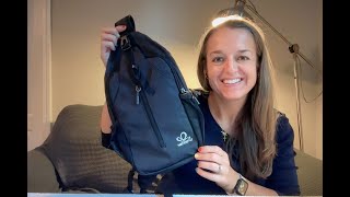 WATERFLY Crossbody Sling Backpack Sling Bag Travel Hiking Chest Bag Daypack REVIEW [upl. by Yeknarf333]