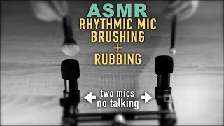 ASMR Rhythmic Mic Brushing amp Rubbing No Talking [upl. by Carlina]