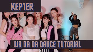 TUTORIAL Kep1er 케플러  ‘WA DA DA’  Tutorial Mirrored and slowed [upl. by Garrek]