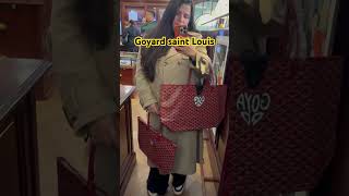 Showing sizes of Goyard saint Louis pm and Gm Bag and Goyard Artois Pm and Gm Bag goyardshorts [upl. by Forsta]