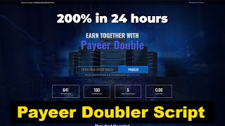 Payeer Doubler Script [upl. by Eikcin399]