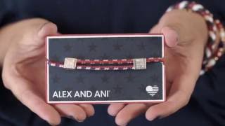 How to Wear the ALEX AND ANI Olympic Hope Rope Adjustable Bracelet [upl. by Pentheas]