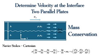 Fluid Mechanics  Navier Stokes  Two Fluids with Same Densities but Different Viscosities [upl. by Lammond891]