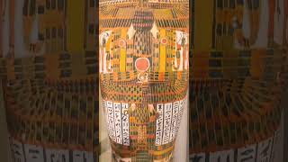 Wooden painted coffin egypt ancientegypt history highlights pyramids travel youtubeshorts [upl. by Matless791]