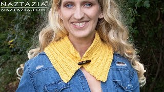 HOW to CROCHET SWEET SIMPLE NECK SCARF for Beginners by Naztazia [upl. by Flower776]