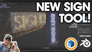 An AWESOME New Sign Tool for Blender is here GeoSign Tutorial [upl. by Sutphin]