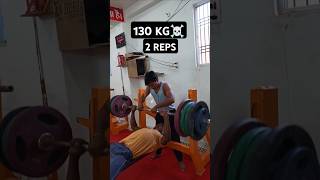 130 KG☠️🦍 BENCH PRESS AT AGE 17 shorts fitness trending gym [upl. by Nilyad]