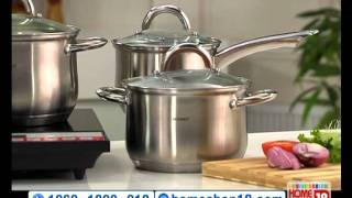 HomeShop18  Bergner 10 pc Jumbo Cookware Set [upl. by Gilbart]