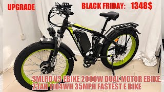 V3 2000W 35MPH electric bike brand new upgrade [upl. by Atoiganap]