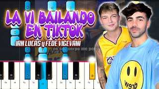 LA VI BAILANDO EN TIKTOK😄  Ian Lucas y Fede Vigevani [upl. by Athey]