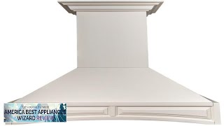 Wooden Wall Mount Range Hood in White Includes Motor ZLINE 36 Review [upl. by Melton]