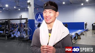 Song Yadong on his journey from China to new Sacramento home previews UFC 299 fight with Petr Yan [upl. by Anirac927]