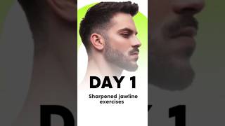 DAY 1  Jawline exercises for men at home shorts jawline [upl. by Mourant]