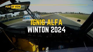 Helmet Cam POV  Alfa Romeo GTV6 Group A  Race 3 at Winton Festival of Speed 2024 [upl. by Pooh820]