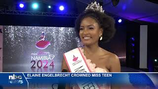 Elaine Engelbrecht Crowned Miss Teen 2024  nbc [upl. by Noxin]