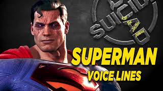 Suicide Squad Kill the Justice League  Superman Voice Lines [upl. by Acirre]