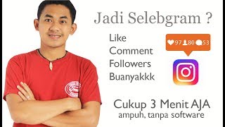 CARA MEMPERBANYAK LIKE  COMMENT  FOLLOWERS INSTAGRAM HANYA 3 MENIT FREE [upl. by Doley]