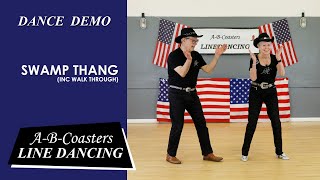 SWAMP THANG  Line Dance Demo amp Walk Through [upl. by Arty]