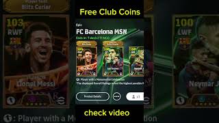 Efootball 25 free Club Coins🔥shorts 1million malayalam efootball [upl. by Ybbed]