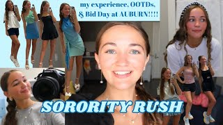 AUBURN RUSH  Sorority Recruitment Vlog my experience OOTDs Bid Day 2023 [upl. by Annahahs]