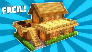 ✔ Como hacer una CASA DE MADERA PERFECTA para SURVIVAL en Minecraft [upl. by Tullus810]