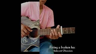 Fixing A broken Heart by Indecent Obsession shorts fingerstyleguitarcover [upl. by Fabri]