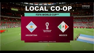 ARGENTINA VS MEXICO  LOCAL COOP  FIFA 23 [upl. by Felt]