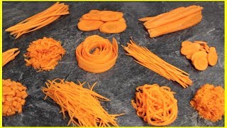 12 Amazing Carrot Cutting Skills Using Kitchen Gadgets [upl. by Calise]