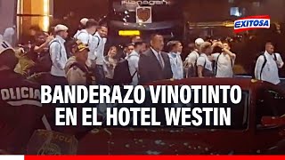 🔴🔵San Isidro Banderazo vinotinto frente al hotel de concentración de la Selección Venezolano [upl. by Yemerej940]