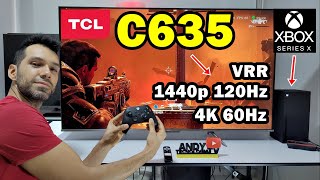 TCL C635 Smart TV 4K QLED Experiencia Gaming con Xbox Series X  120Hz VRR Dolby Vision [upl. by Ariam]