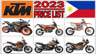 KTM MOTORCYCLE PRICE LIST IN PHILIPPINES 2023 [upl. by Corissa]