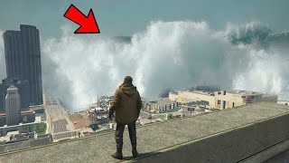 MEGA TSUNAMI in GTA 5 Movie [upl. by Aschim738]