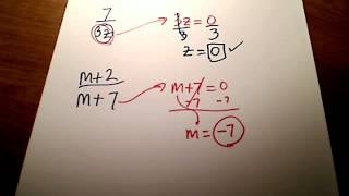 Find values of variable that make a fraction UNDEFINED [upl. by Monahan997]