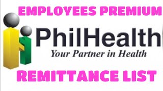 HOW TO  PHILHEALTH EMPLOYEES PREMIUM REMITTANCE LIST  FOR EMPLOYERS [upl. by Laet]