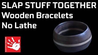 Wooden Bracelets  No Lathe Jewelry Making DIY [upl. by Jehoash]