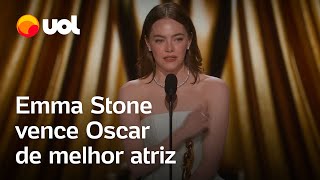 Emma Stone leva Oscar de melhor atriz por Pobres Criaturas [upl. by Artim680]