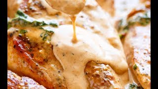 Chicken With Creamy Sun Dried Tomato Parmesan Sauce [upl. by Herrod]