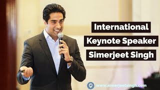 Motivational Keynote Speaker in Singapore  Simerjeet Singh  Demo Showreel [upl. by Nac]