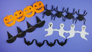 Halloween decorations with paper easy Paper cutting DIY [upl. by Aracaj]