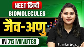 Biomoleculesजैवअण in 75 Minutes  NEET हिंदी 2025 [upl. by Saltsman]