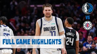 Luka Doncic 32 points Highlights vs LA Clippers  42324 [upl. by Neerihs]