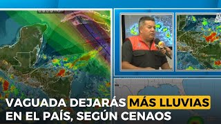 Vaguada dejarás más lluvias en el país según Cenaos [upl. by Anaibaf]