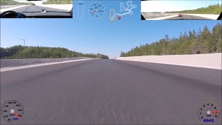 20230513 RS8 chasing 911turbo Gotland Ring no1 Front Camera [upl. by Anemix348]