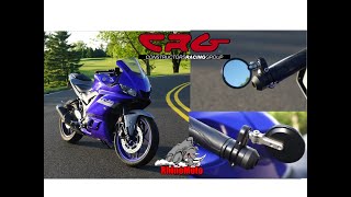 2020 Yamaha R3  CRG Blindsight Lanesplitter Mirrors and RhinoMoto Bar Ends INSTALL [upl. by Ennovoj]