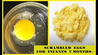 Scrambled Egg  Baby Food  Infant Food  7 Months Old  8 Months Old  9 Months Old [upl. by Nelan]