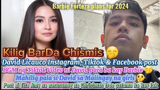 BGMusic ng Tiktok Video ni David Licauco dedicated ba kay Barbie Forteza🤔🤭 BarDa Kilig Tsismis 🤫🤭❤ [upl. by Ilwain52]